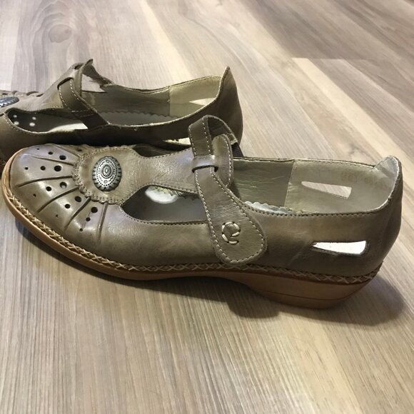 Rieker Antistress Ladies Tan/Beige Shoes Size 40 - Picture 4 of 6